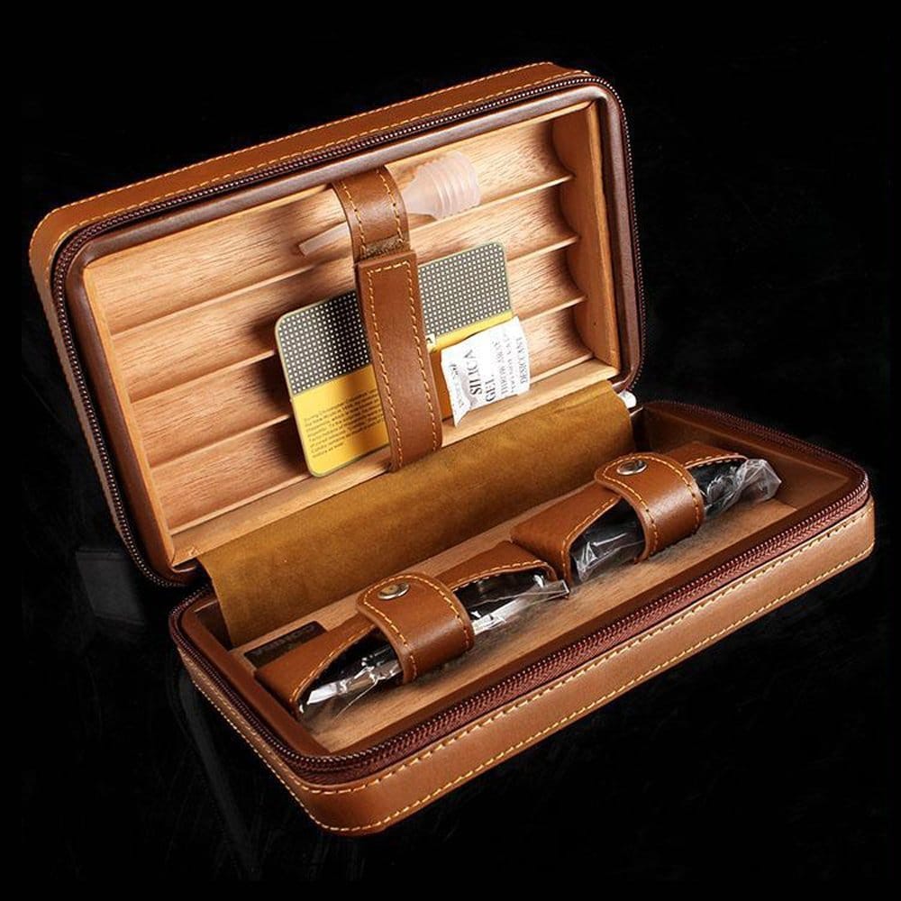 Luxury Cigar Travel Case Humidor