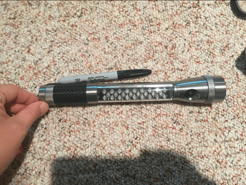 Size of Emergency LED flashlight