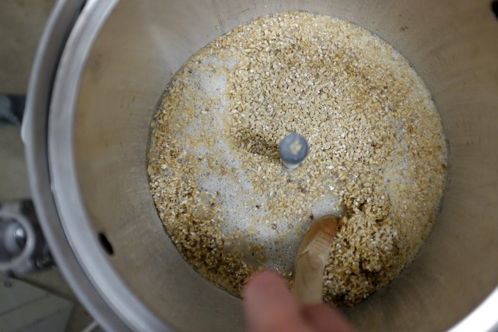 Stirring out doughballs 